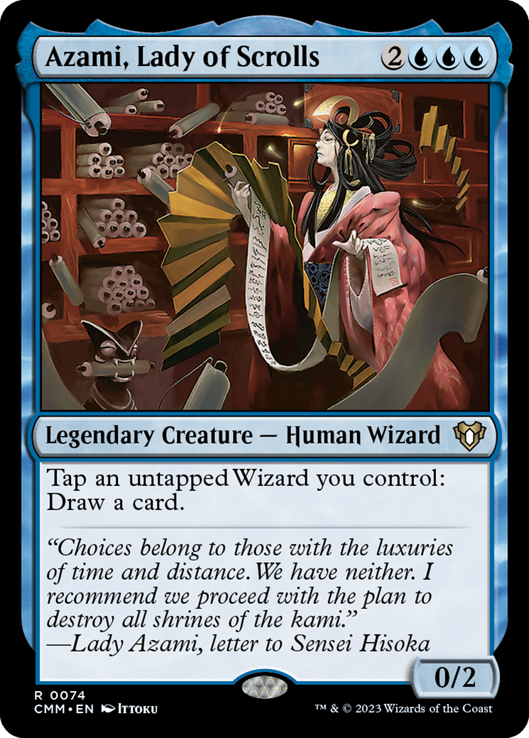 Azami, Lady of Scrolls (CMM-074) - Commander Masters Foil