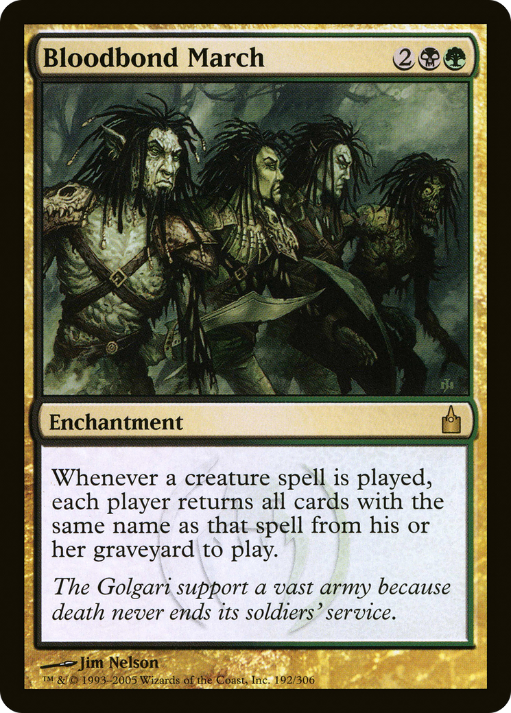 Bloodbond March (RAV-192) - Ravnica: City of Guilds Foil