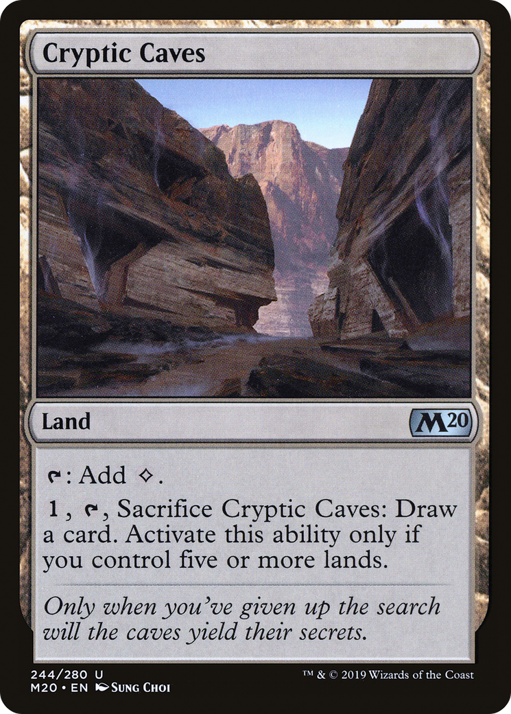 Cryptic Caves (M20-244) - Core Set 2020 Foil