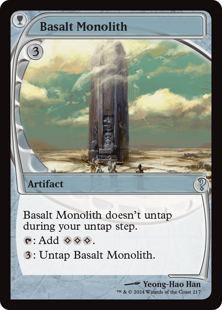 Basalt Monolith (MB2-217) - Mystery Booster 2 Foil