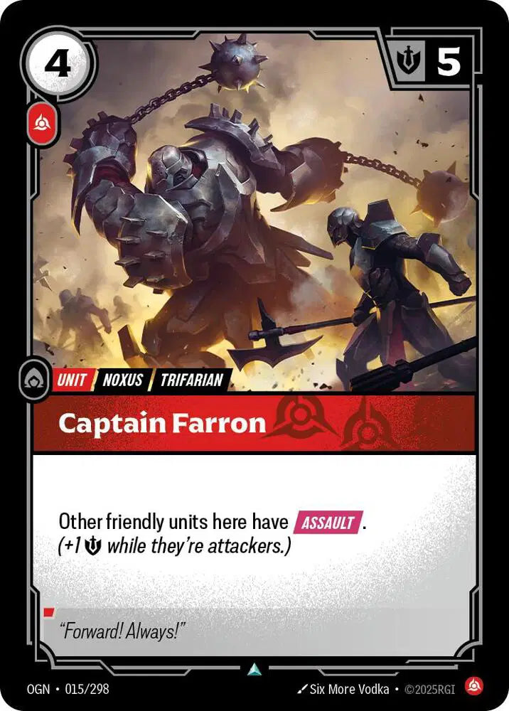 Captain Farron - 015/298 - Uncommon