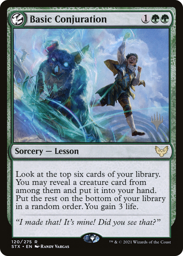 Basic Conjuration (PPSTX-120) - Strixhaven: School of Mages Promos: (lesson) Foil