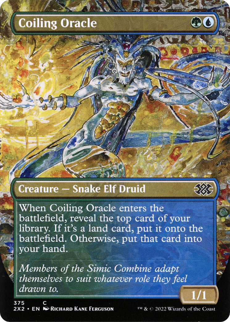 Coiling Oracle (Borderless) (2X2-375) - Double Masters 2022 (Borderless)