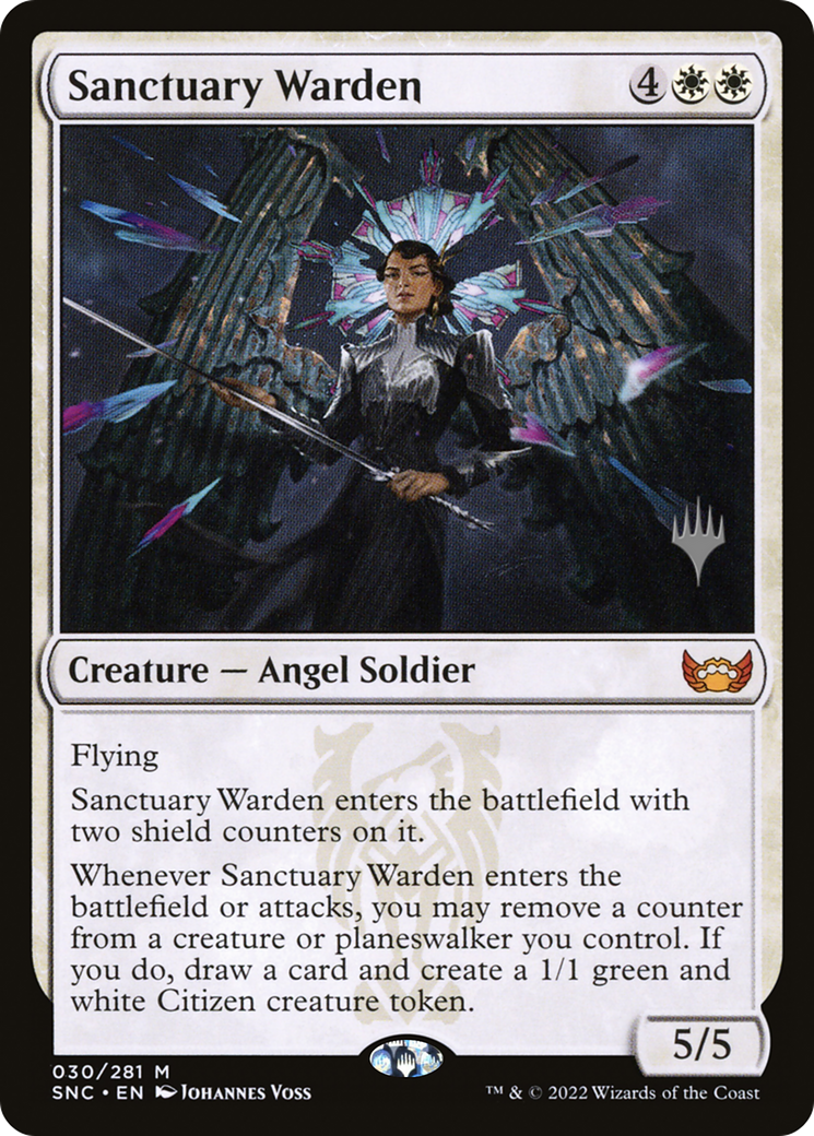 Sanctuary Warden (PPSNC-30P) - Streets of New Capenna Promos Foil