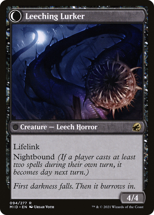 Curse of Leeches (MID-094) - Innistrad: Midnight Hunt: (Double Faced Transform) Foil
