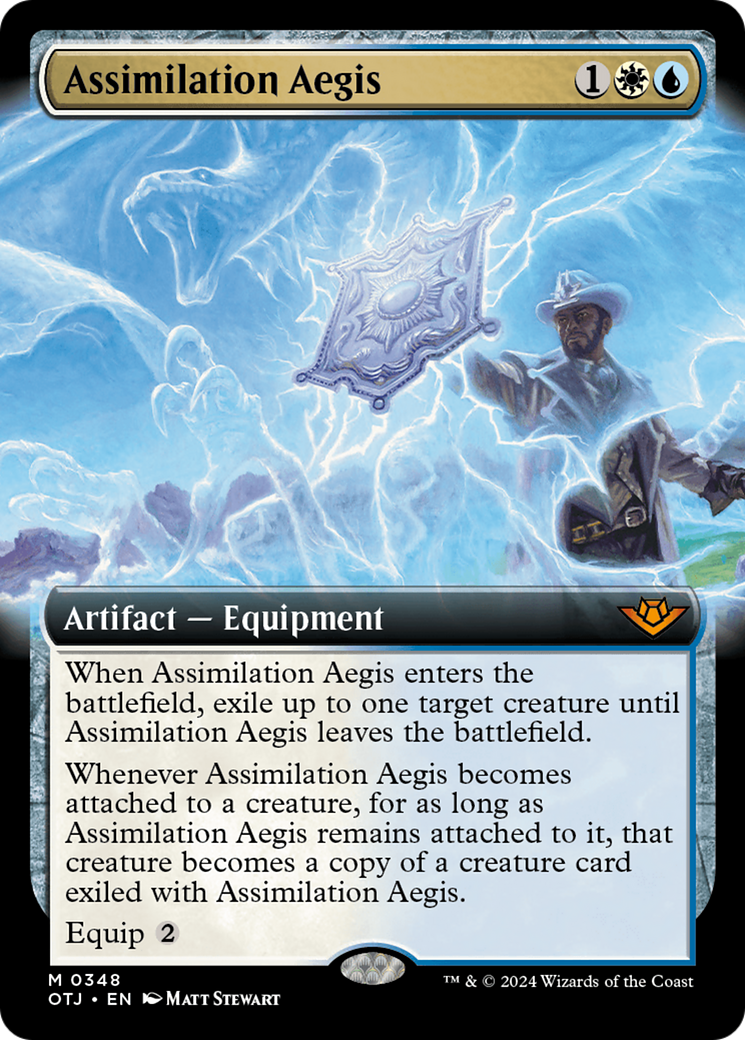 Assimilation Aegis (Extended Art) (OTJ-348) - Outlaws of Thunder Junction: (Extended Art)