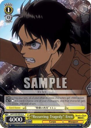 "Recurring Tragedy" Eren (AOT/S35-E010 U) - Attack on Titan