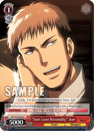 "Sore Loser Personality" Jean (AOT/S35-E078 C) - Attack on Titan