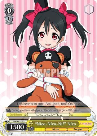 "Nico-Nico-Ni!" Nico (LL/EN-W01-037 C) - Love Live! DX
