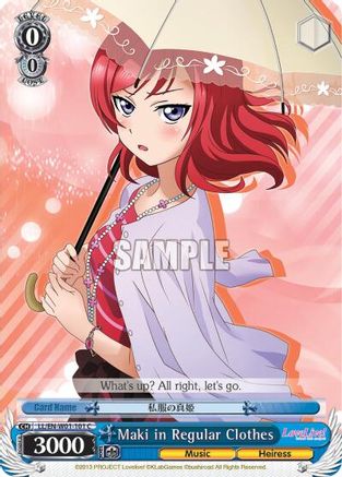 Maki in Regular Clothes (LL/EN-W01-101 C) - Love Live! DX