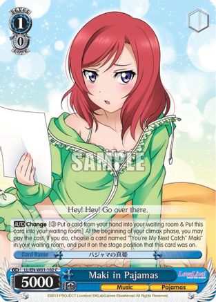 Maki in Pajamas (LL/EN-W01-102 C) - Love Live! DX