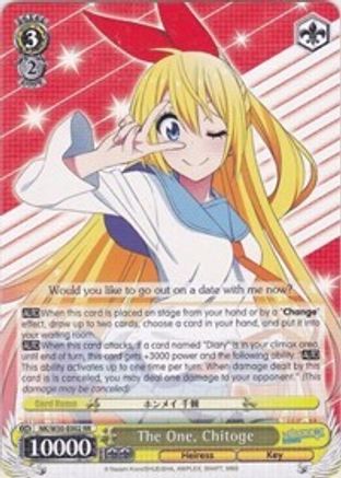 The One, Chitoge (NK/W30-E002 RR) - NISEKOI -False Love-