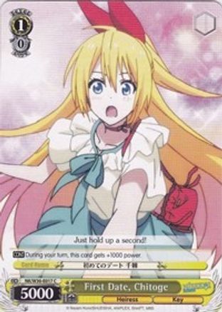 First Date, Chitoge (NK/W30-E017 C) - NISEKOI -False Love-