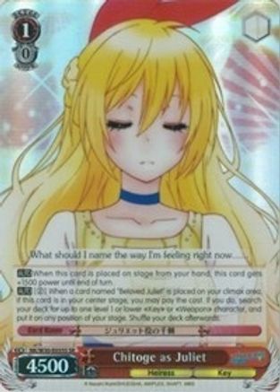 Chitoge as Juliet (SR) (NK/W30-E055S SR) - NISEKOI -False Love-