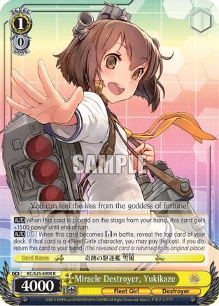Miracle Destroyer, Yukikaze (KC/S25-E008 R) - KanColle