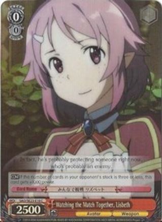 Watching the Match Together, Lisbeth (Parallel Foil) (SAO/SE23-E10 C) - Sword Art Online II
