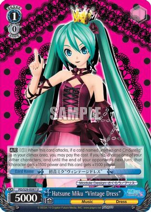 Hatsune Miku "Vintage Dress" (PD/S29-E097 U) - Hatsune Miku: Project DIVA F 2nd