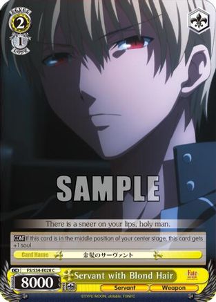 Servant with Blond Hair (FS/S34-E028 C) - Fate/stay night [Unlimited Blade Works]