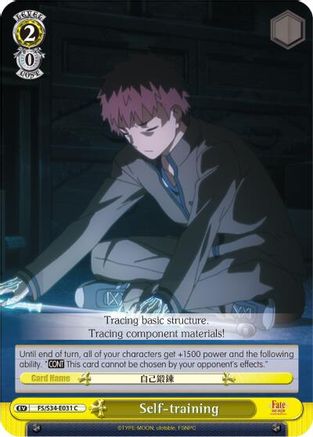 Self-training (FS/S34-E031 C) - Fate/stay night [Unlimited Blade Works]