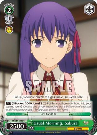 Usual Morning, Sakura (FS/S34-E046 C) - Fate/stay night [Unlimited Blade Works]
