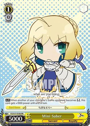 Mini Saber (FZ/S17-E106 PR) - Fate/Zero