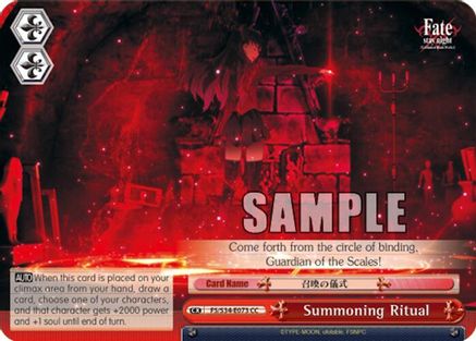 Summoning Ritual (FS/S34-E073 CC) - Fate/stay night [Unlimited Blade Works]
