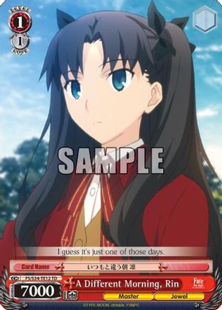 A Different Morning, Rin (TD) (FS/S34-TE12 TD) - Fate/stay night [Unlimited Blade Works]