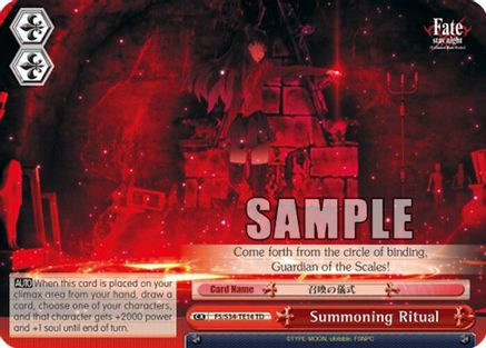 Summoning Ritual (TD) (FS/S34-TE14 TD) - Fate/stay night [Unlimited Blade Works]