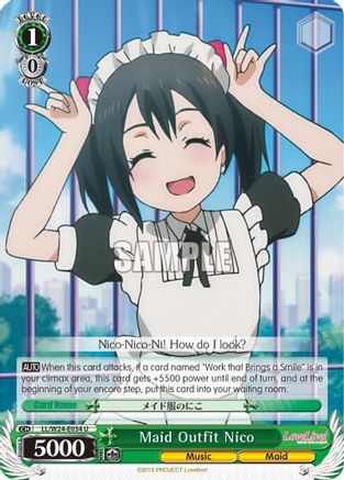 Maid Outfit Nico (LL/W24-E034 U) - Love Live!