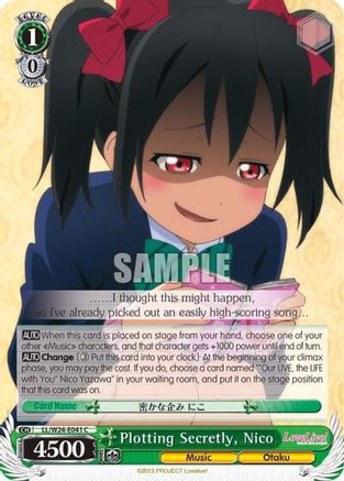 Plotting Secretly, Nico (LL/W24-E041 C) - Love Live!