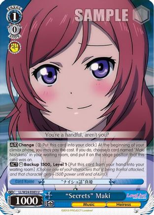 "Secrets" Maki (LL/W24-E083 U) - Love Live!