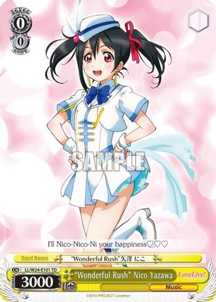 "Wonderful Rush" Nico Yazawa (LL/W24-E101 TD) - Love Live!
