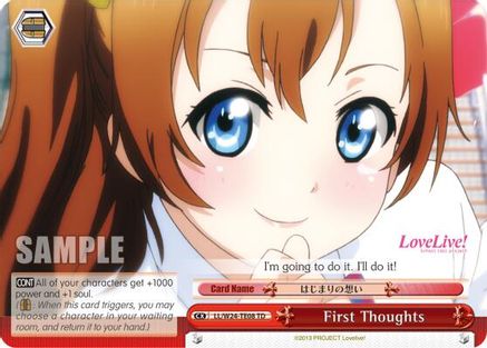 First Thoughts (TD) (LL/W24-TE08 TD) - Love Live!