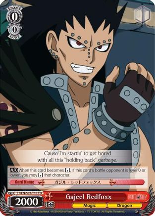 Gajeel Redfoxx (FT/EN-S02-T10 TD) - Fairy Tail ver.E
