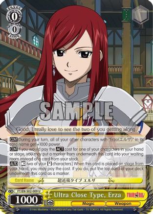 Ultra Close Type, Erza (FT/EN-S02-009 U) - Fairy Tail ver.E