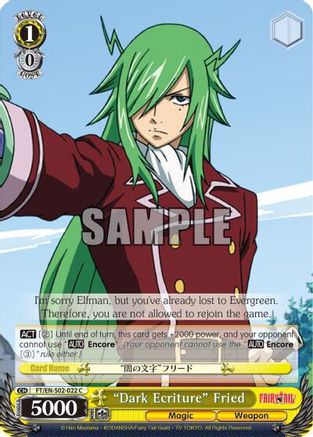 "Dark Ecriture" Fried (FT/EN-S02-022 C) - Fairy Tail ver.E