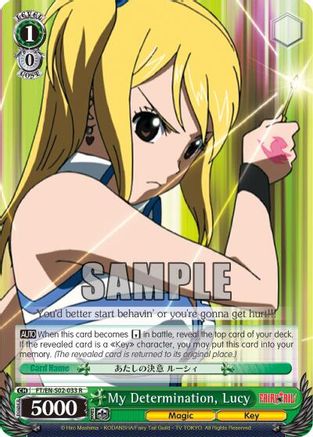 My Determination, Lucy (FT/EN-S02-033 R) - Fairy Tail ver.E
