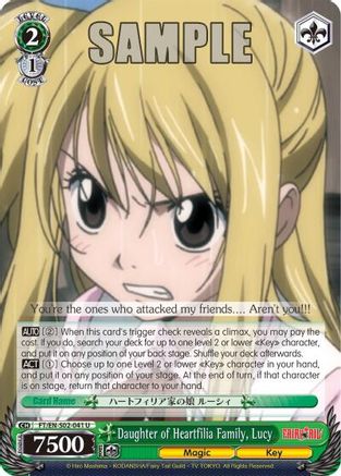 Daughter of Heartfilia Family, Lucy (FT/EN-S02-041 U) - Fairy Tail ver.E