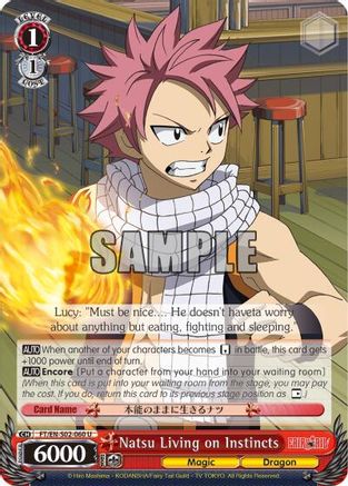 Natsu Living on Instincts (FT/EN-S02-060 U) - Fairy Tail ver.E