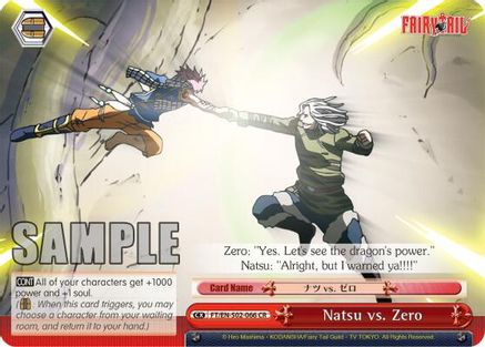 Natsu vs. Zero (FT/EN-S02-066 CR) - Fairy Tail ver.E
