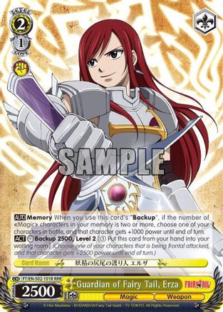 Guardian of Fairy Tail, Erza (RRR) (FT/EN-S02-101R RRR) - Fairy Tail ver.E