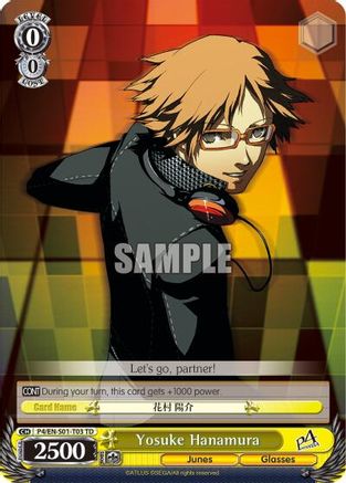Yosuke Hanamura (P4/EN-S01-T03 TD) - Persona 4 ver.E