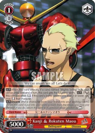 Kanji & Rokuten Maou (P4/EN-S01-T16 TD) - Persona 4 ver.E