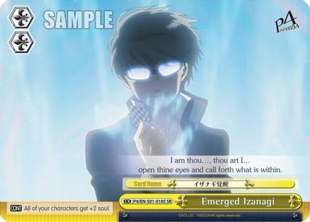 Emerged Izanagi (SR) (P4/EN-S01-018S SR) - Persona 4 ver.E