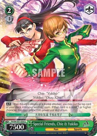 Special Friends, Chie & Yukiko (P4/EN-S01-034 U) - Persona 4 ver.E