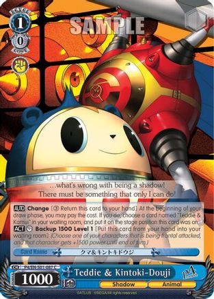 Teddie & Kintoki-Douji (P4/EN-S01-087 C) - Persona 4 ver.E
