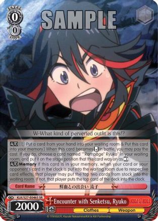Encounter with Senketsu, Ryuko (SR) (KLK/S27-E046S SR) - KILL la KILL
