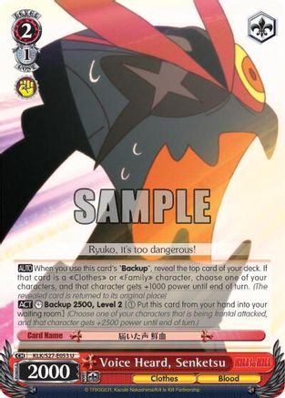 Voice Heard, Senketsu (KLK/S27-E053 U) - KILL la KILL