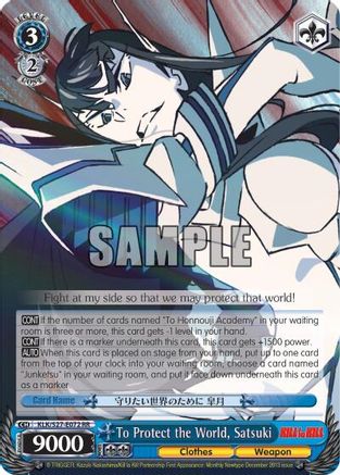 To Protect the World, Satsuki (KLK/S27-E072 RR) - KILL la KILL