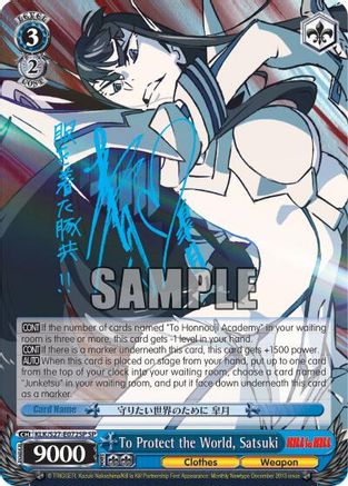To Protect the World, Satsuki (SP) (KLK/S27-E072SP SP) - KILL la KILL